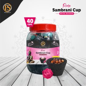 PSP Prime Rose Cup Sambrani Jar (40 pcs)