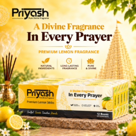 Priyash Premium Lemon Agarbatti (12 Boxes)