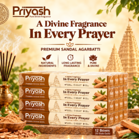 Priyash Premium Sandal Agarbatti (12 Boxes)